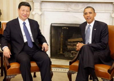 Barack Obama and Xi Jinping at the White House on February 14, 2012. (Chip Somodevilla/Getty Images) 