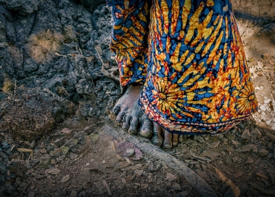 Feet caked in mud in Patuakhali, Bangladesh on January 26, 2015. (Armand Rajnoch/Flickr)