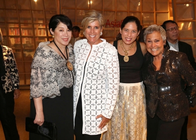 Doris Ho, Suze Orman, Alexandra Cecala, and Kathy Travis at the 'Philippine Gold' opening gala. (Sylvain Gaboury/Patrick McMullan Company)