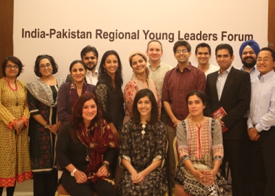 Attendees of the India-Pakistan Regional Young Leaders Initiative forum in Islamabad last month.