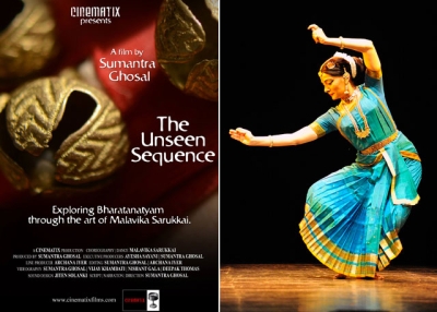 "The Unseen Sequence," screening at Asia Society New York on Sept. 21, is director Sumantra Ghosal's documentary portrait of dancer/choreographer Malavika Sarukkai (R). 