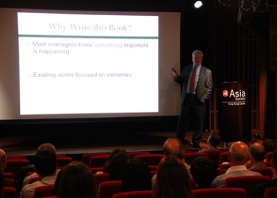 Dean Robert Kennedy of the Ivey Business School at Asia Socitety Hong Kong Center on May 28, 2014. 