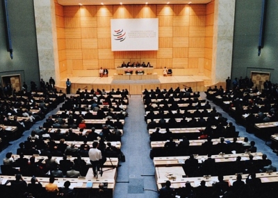 World Trade Organization leaders attend the 2nd Ministerial Conference in Geneva, Switzerland on May 18, 1998. 