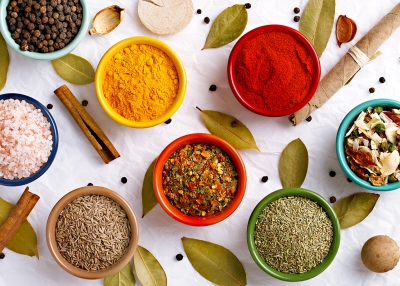 An assortment of spices
