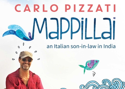 Book cover of Carlo Pizzati's Mappillai: an Italian son-in-law in India
