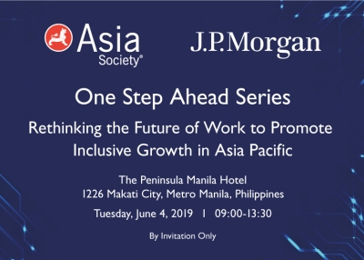 Rethinking the Future of Work to Promote Inclusive Growth in Asia Pacific | Manila, June 4