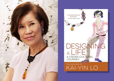 Kai-Yin Lo, Photo courtesy the author and cover of "Designing a Life."