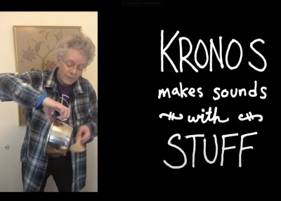 Kronos Makes Sounds with Stuff