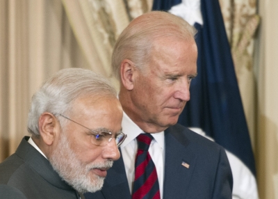 Narendra Modi and Joe Biden