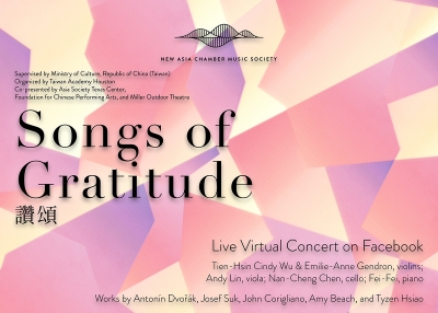 Songs of Gratitude by New Asia Chamber Music Society