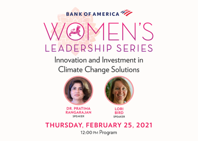 Women's Leadership Series Climate Change