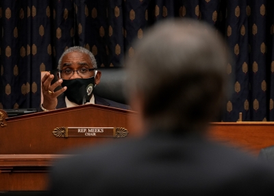 Chairman Rep. Gregory W. Meeks speaks as U.S. Secretary of State Antony Blinken testifies before the House Committee On Foreign Affairs on the Biden administration's priorities for U.S. foreign policy.