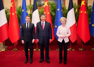 Macron, von der Leyen, Xi