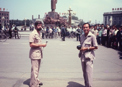 Warren Duncan and ABC cameraman Willie Phua, Beijing, 1975_0