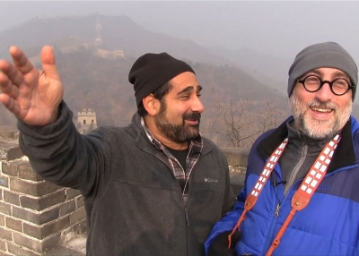 Greg Matza (left) and Howie Southworth at the Great Wall of China
