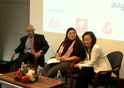 Anil K. Gupta and Haiyan Wang (pictured with WSJ's S. Mitra Kalita), are co-authors of Getting China and India Right. 