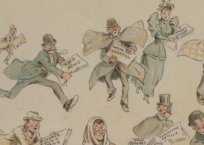 Detail from an 1894 illustration during the era of "yellow journalism."