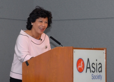 ESCAP Executive Secretary Noeleen Heyzer. (Elsa Ruiz/Asia Society) 