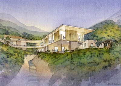 Artist's rendering of the new Asia Society Hong Kong Center.