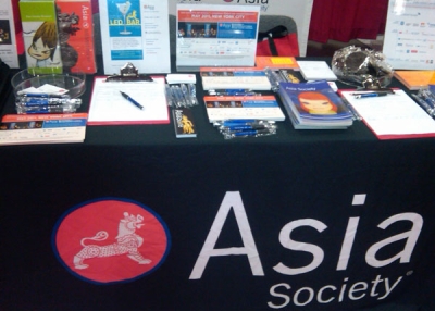 The Asia Society Booth at the Asian MBA