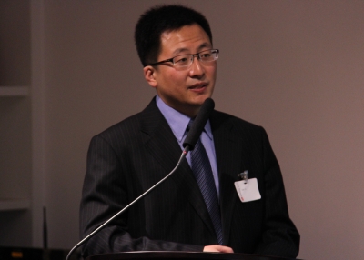 Gao Yu, Landesa’s China Director, at Asia Society Hong Kong Center on May 24, 2012. (Asia Society Hong Kong Center) 