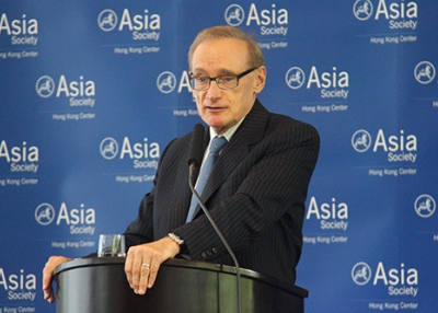 Australia Foreign Minister Bob Carr at Asia Society Hong Kong Center on July 29, 2013. (Stephen Tong/Asia Society Hong Kong Center)