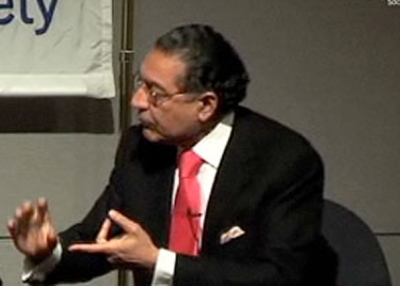 Munir Akram at the Asia Society in New York on Jan. 21, 2009.