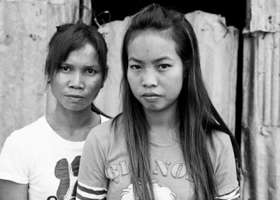 These two young Thai migrant construction workers, both women, are typical of the populations who are vulnerable to human trafficking. (Ronn Aldaman/Flickr)