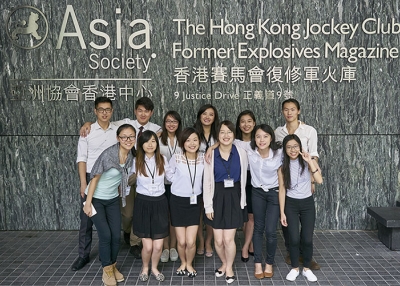 Interns of Asia Society Hong Kong Center in Summer 2015. (Asia Society Hong Kong Center)