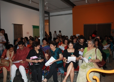 L-R: Anami Roy; Mala Ramadorai; Meera Isaacs; Dr. Duru Shah; Poorna Jagannathan; Shubhangi Shinde; Hussain Syed; Nalini Malani; Vishakha Desai; Roopa Purushottaman and Flavia Agnes in Mumbai on Feb. 7, 2013. 