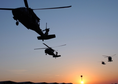 UH-60 Black Hawks. (Department of Defense)