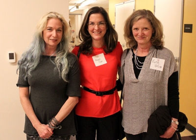 Cheryl Haines with Maggie Cox and Ruth Wilcox, two of ASNC's board members 