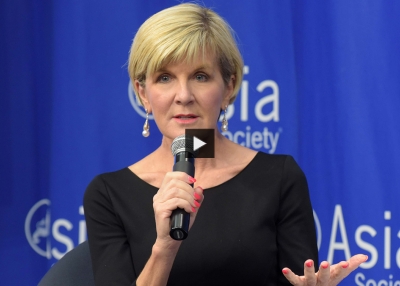 An Address From Australia’s Minister for Foreign Affairs Julie Bishop