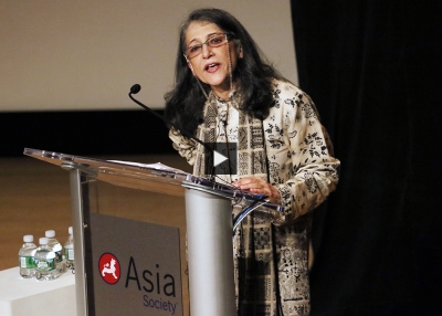 Ayesha Jalal delivers the keynote address at Lahore Literary Festival New York 2018
