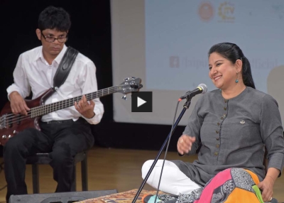 Zila Khan performs at Asia Society New York as part of the Jaipur Literature Festival in New York