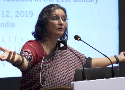 Kavita Singh delivers the third keynote address at the 2019 Arts & Museum Summit hosted by Asia Society in Delhi, October 12, 2019