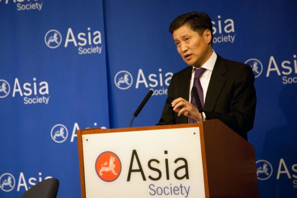 Mongolian Prime Minister Batbold Sukhbaatar at Asia Society New York on Oct. 28, 2011. (Anthony Trujillo)