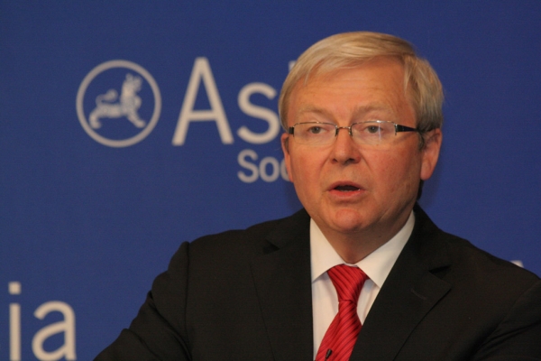 Australian Foreign Minister Kevin Rudd. (Asia Society/Bill Swersey)
