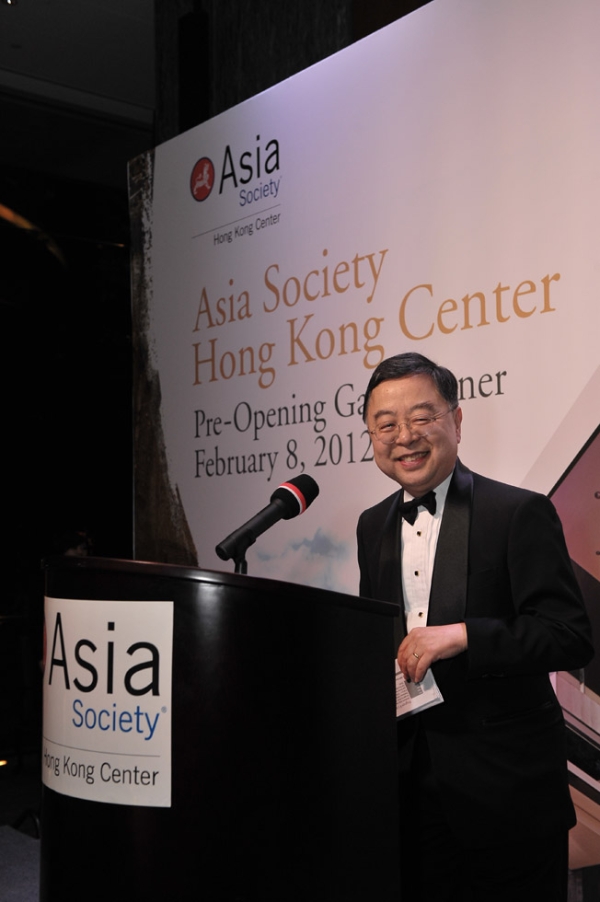Ronnie Chan at the Asia Society Hong Kong Center Pre-Opening Gala Dinner on February 8, 2012. (Nick Mak)