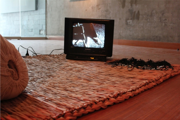 Mohsin Shafi, video installation for The Chorus of Hollow Souls, 2012, black and white, 3 minutes and 74 seconds, display size variable. 