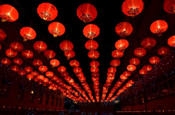 Lanterns on display on January 23, 2012 in China. (Yang Yun/Flickr) 