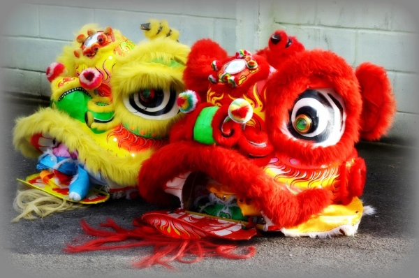 Dragon heads in Georgetown, Guyana on January 22, 2012. (Amanda Richards /Flickr)   