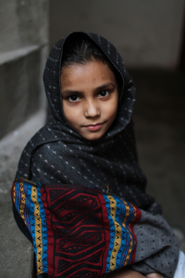 A young girl at a charity school in Lahore. (Nushmia Khan)