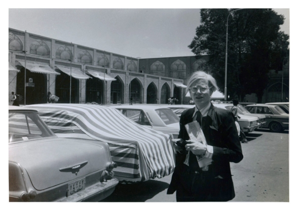 Andy Warhol in Iran in Isfahan, Iran, in 1976. (Bob Colacello)