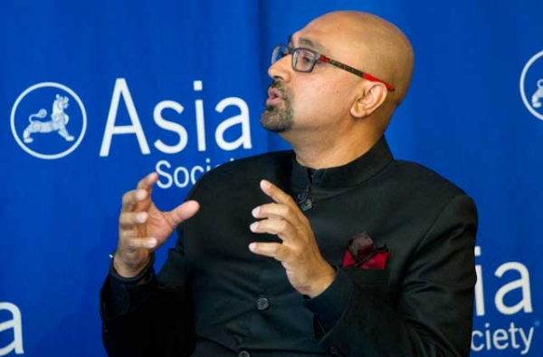 Bobby Ghosh speaking at Asia Society New York on May 19, 2014. (Elena Olivo/Asia Society)