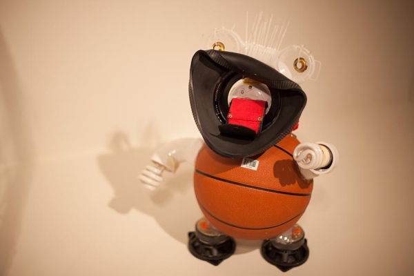 “A baby is small and round, like a basketball.” (Baby from Robot Family Sculptures by P.S. 75, Manhattan. Photo: Tahiat Mahboob)