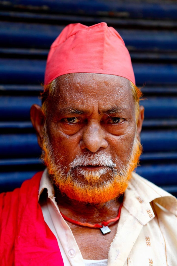Some men who return from Hajj, the Islamic pilgrimage, also dye their facial hair with henna. (GMB Akash)