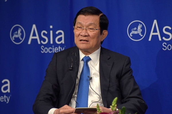 The president of Vietnam, Truong Tan Sang, joined Asia Society on September 25 to discuss the 20th anniversary of normalized relations between the U.S. and Vietnam in addition to other regional issues. (Elsa Ruiz/Asia Society)