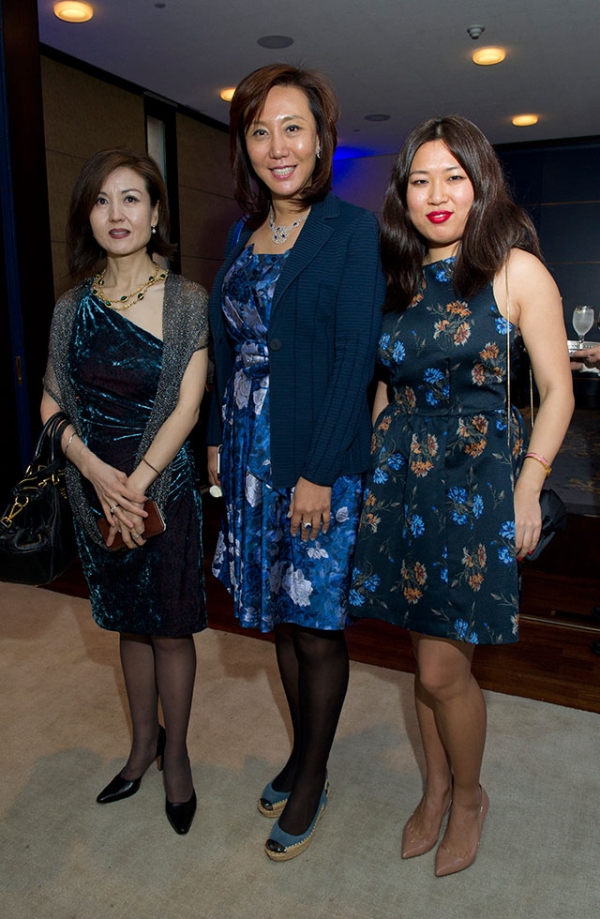 Sue Zhang, Lili Rong, and Jiao Guo, during the event on March 15, 2016. (Asia Society/Elena Olivo)