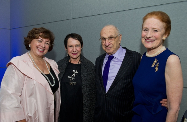 Therese Rein; Ruth Newman, Asia Society Trustee Emerita; Hal Newman, Asia Society Trustee; and Henrietta Fore, Co Chair of the Asia Society Board of Trustees during the event on March 15, 2016. (Asia Society/Elena Olivo)